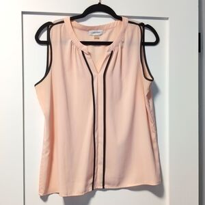 Calvin Klein Blush Sleeveless Blouse